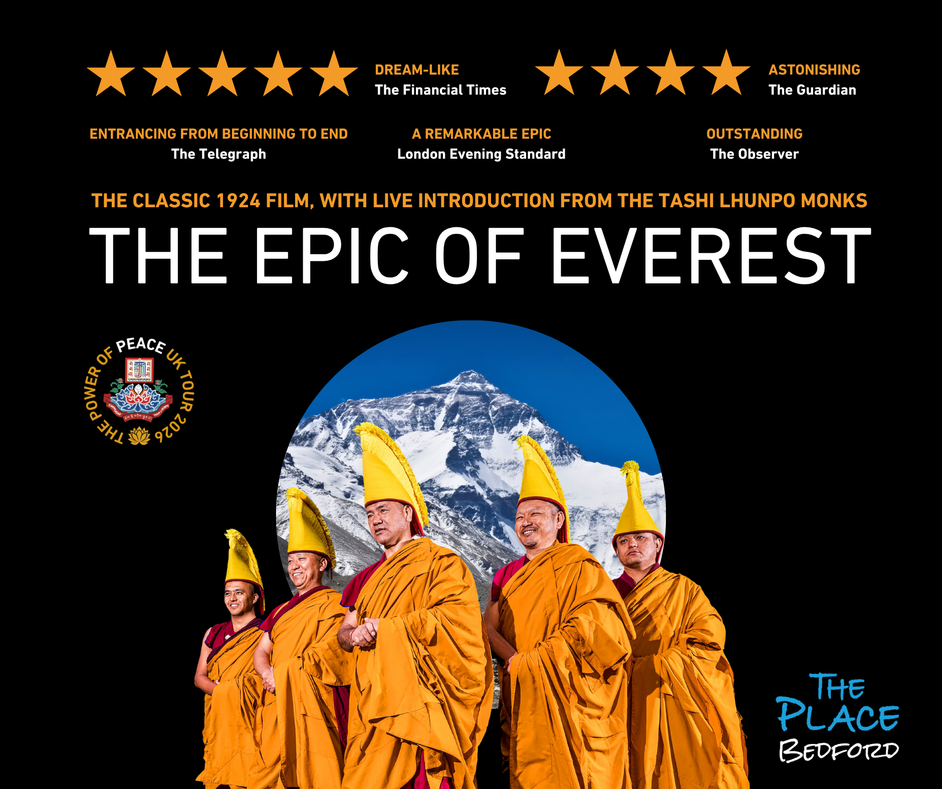 A screening of 'The Epic of Everest' with Introduction, Prologue and final Blessing by the Monks. | Film at The Place...